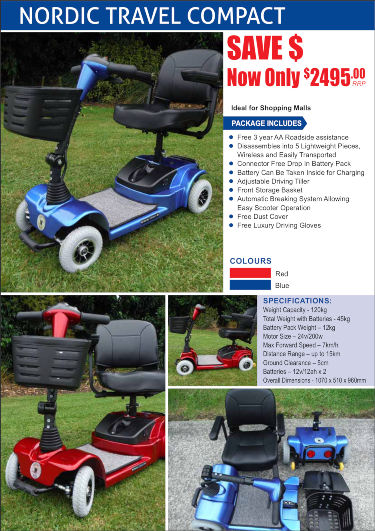 Nordic Travel Compact Nordic Mobility New Zealand