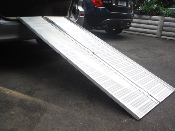 Aluminium Bi-Folding 6ft Ramp for Mobility Scooter Transportation